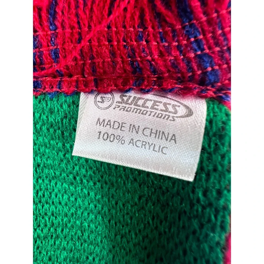 Philadelphia Phillies Scarf Success Promotion Red Green Liberty Bell Knit Fringe